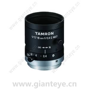 腾龙 TAMRON M117FM16-RG 1/1.7英寸 16mm 2.4-16 手动光圈坚固机器视觉镜头 C接口