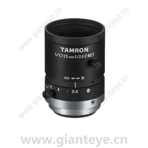 腾龙 TAMRON M117FM25 1/1.7英寸 25mm F/2.4-16 手动光圈 工业镜头 机器视觉镜头 C接口