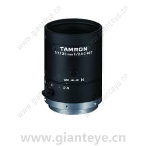 腾龙 TAMRON M117FM35-RG 1/1.7英寸 35mm 2.4-16 手动光圈坚固机器视觉镜头 C接口
