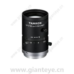腾龙 TAMRON M117FM50 1/1.7英寸 50mm F/2.8-16 手动光圈 工业镜头 机器视觉镜头 C接口