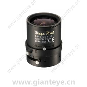 腾龙 TAMRON M13VM308 1/3英寸 3.0-8mm F/1.0-Close 手动光圈 监控镜头 CS接口