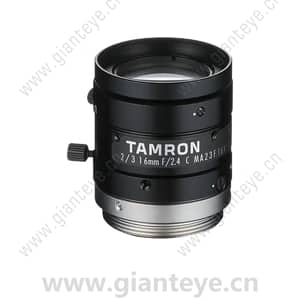 腾龙 TAMRON MA23F16V 2/3英寸 16mm F/2.4-16 手动光圈 机器视觉镜头 C接口