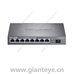 TP-LINK TL-FC218B-20 光纤收发器千兆上联单模单纤1SC 8FE 20KM