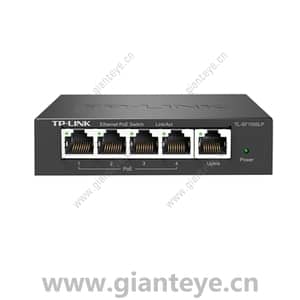TP-LINK TL-SF1005LP 5口百兆非网管PoE交换机 1FE 4PoE 41W 铁壳