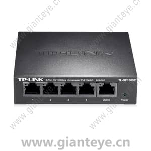 TP-LINK TL-SF1005P 5口百兆非网管PoE交换机 1FE 4PoE 57W 铁壳