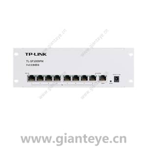 TP-LINK TL-SF1009PM 9口百兆非网管PoE交换模块1FE 8PoE 56W铁壳