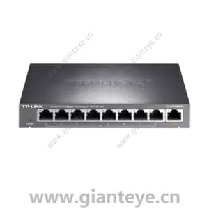 TP-LINK TL-SF1009PT 9口百兆非网管PoE交换机 1FE 8PoE 125W铁壳