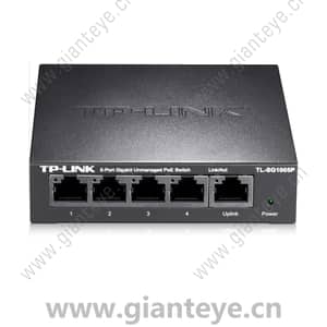 TP-LINK TL-SG1005P 5口全千兆非网管PoE交换机 1GE 4PoE 57W铁壳