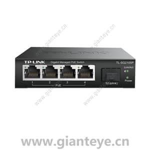 TP-LINK TL-SG2105P 5口全千兆Web网管PoE交换机 1SFP 4PoE 60W