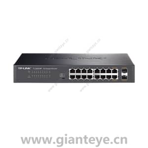 TP-LINK TL-SG2218P 18口全千兆网管PoE交换机 2SFP 16PoE 180W