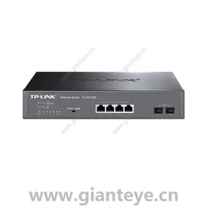 TP-LINK TL-SH1206 万兆上联非网管交换机4GE 2SFP+铁壳 二层隔离