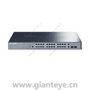 TP-LINK TL-SL3226P-Combo 网管PoE交换机2GE 2SFP复用24PoE 235W