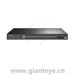 TP-LINK TL-ST8226F 26口全万兆堆叠三层网管交换机24SFP+ 2QSFP+