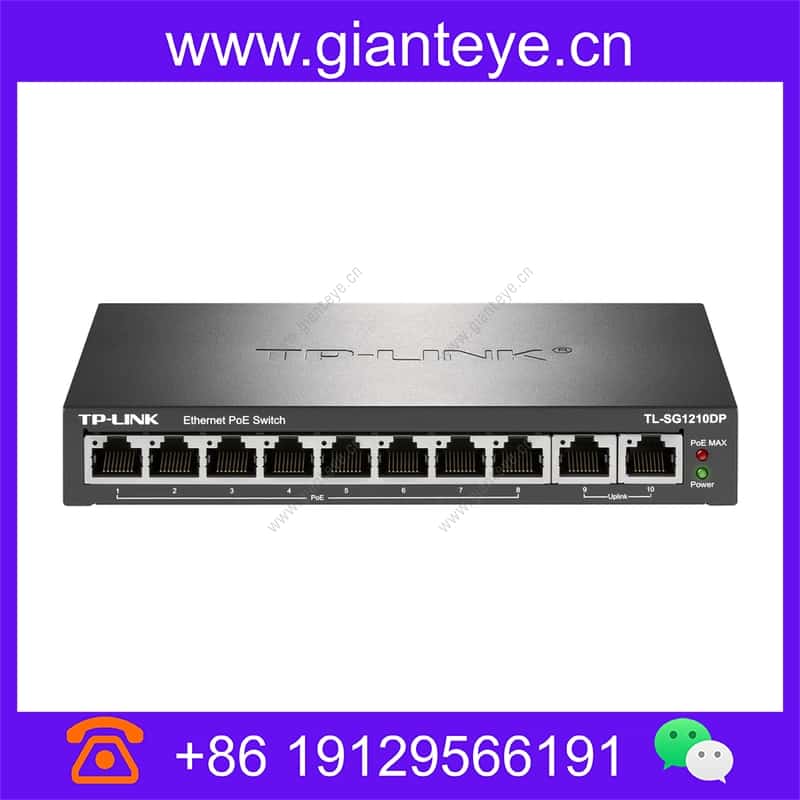TP-LINK 普联 TL-SG1210DP 全千兆以太网PoE交换机/8GE(PoE)+2GE tl-sg1210dp_img_00.jpg