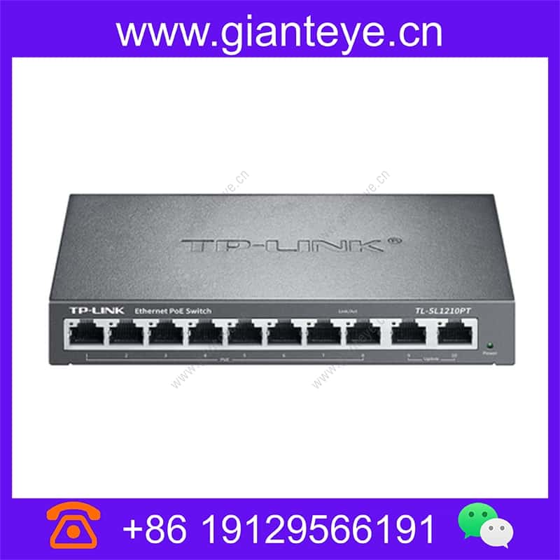 TP-LINK TL-SL1210PT千兆上联非网管PoE交换机2GE 1SFP 8PoE 124W tl-sl1210pt_img_00.jpg